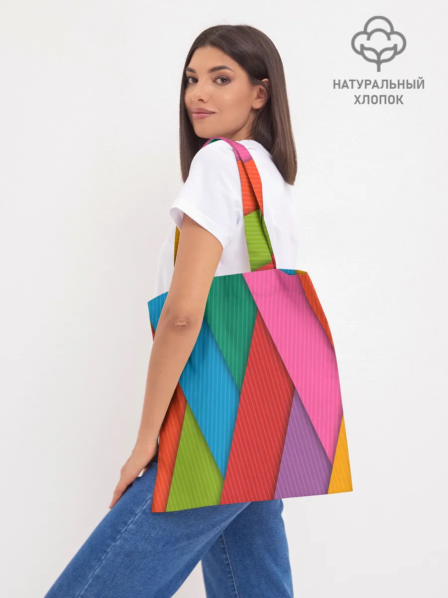 Шоппер база / Разноцветный узор