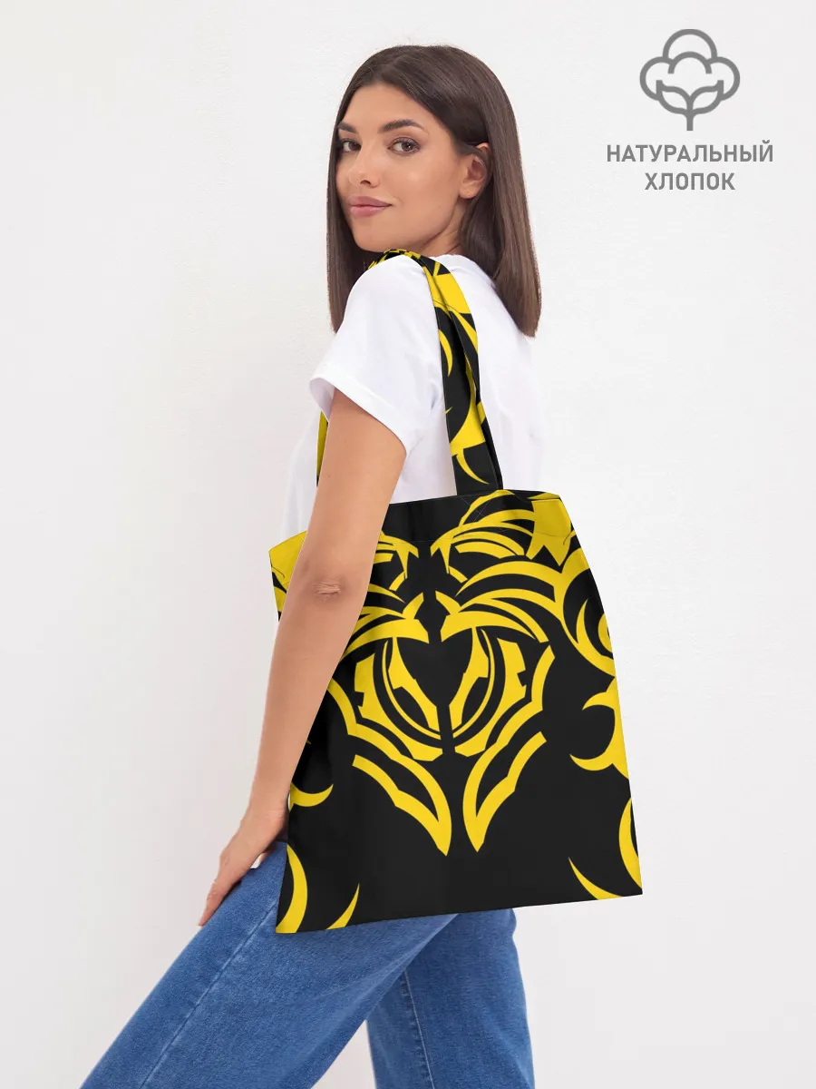 Шоппер база / Узор жёлтый
