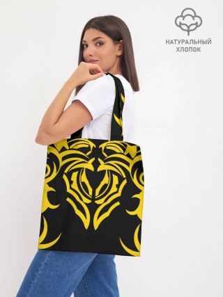 Шоппер база / Узор жёлтый