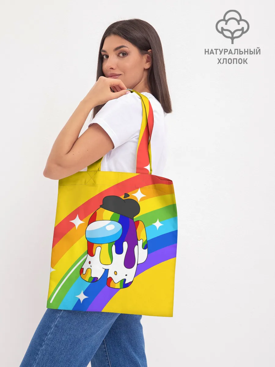 Шоппер база / AMONG US - Радужный