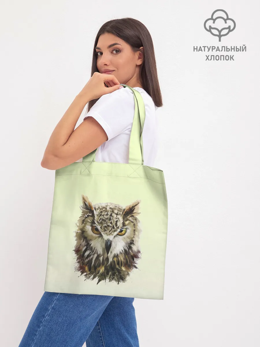 Шоппер база / арт сова яркая