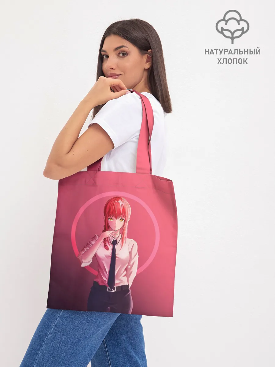 Шоппер база / Макима на красном фоне