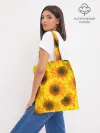 Шоппер база / Принт подсолнухи желтый