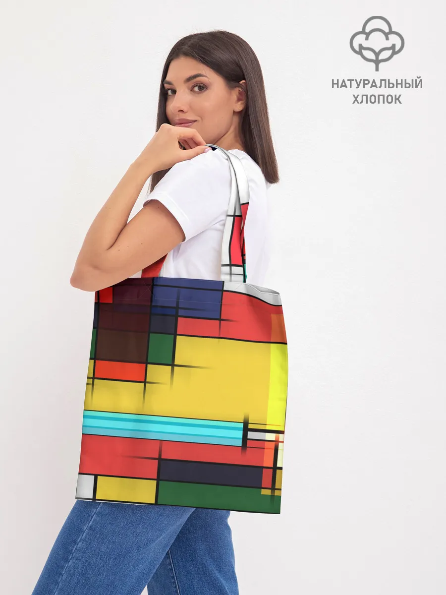 Шоппер база / абстрактные фигуры цвета