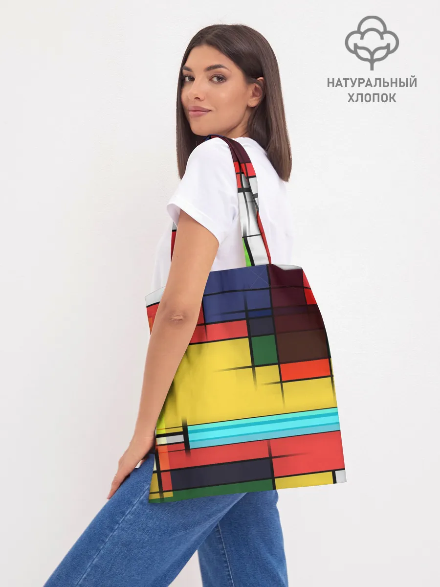 Шоппер база / абстрактные фигуры цвета