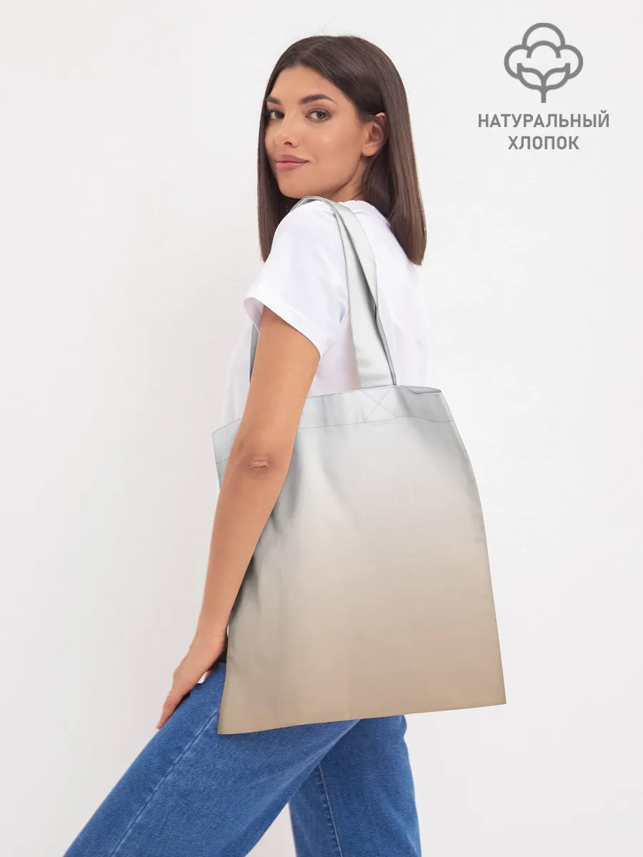 Шоппер база / бело-рыжий котенок реализм