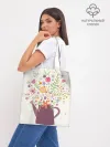 Шоппер база / Цветы в чайнике