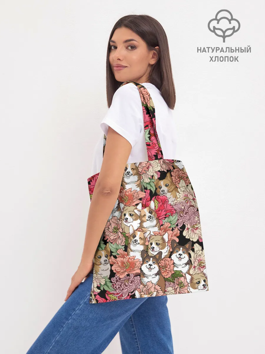 Шоппер база / Корги & Цветы