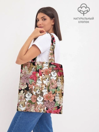 Шоппер база / Корги & Цветы