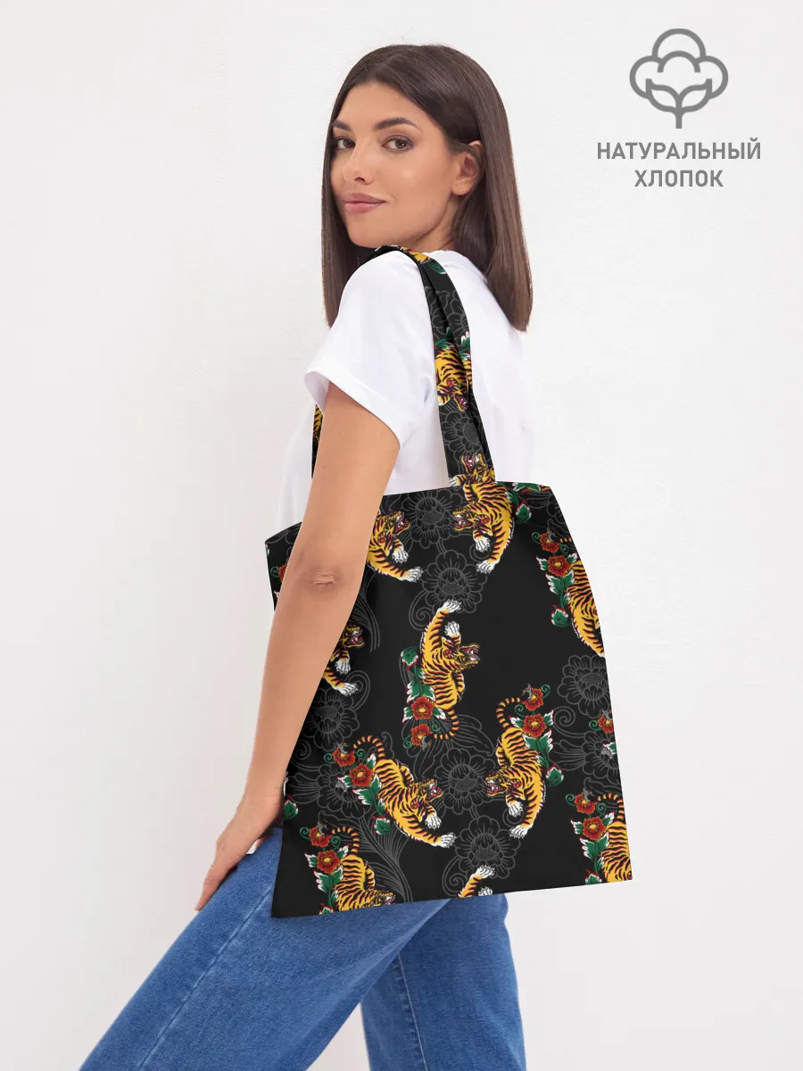 Шоппер база / Японский стиль - тигры