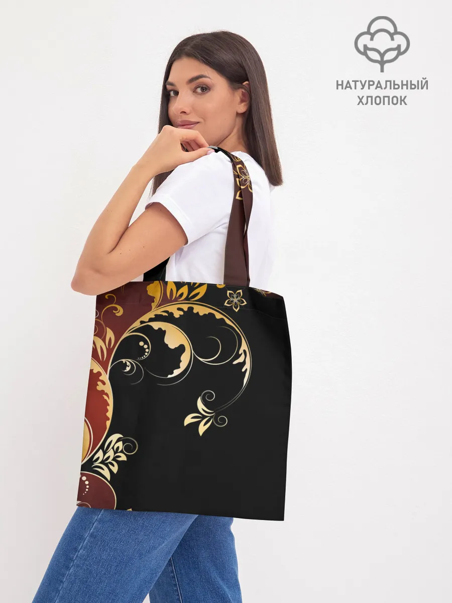 Шоппер база / Узор - Хохлома