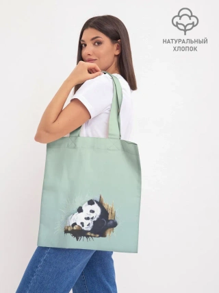Шоппер база / акварельные панды