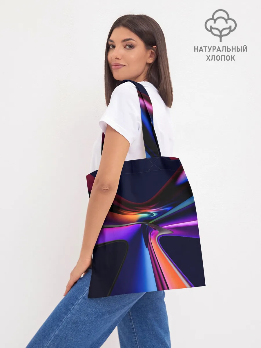 Шоппер база / Красочные светящиеся линии