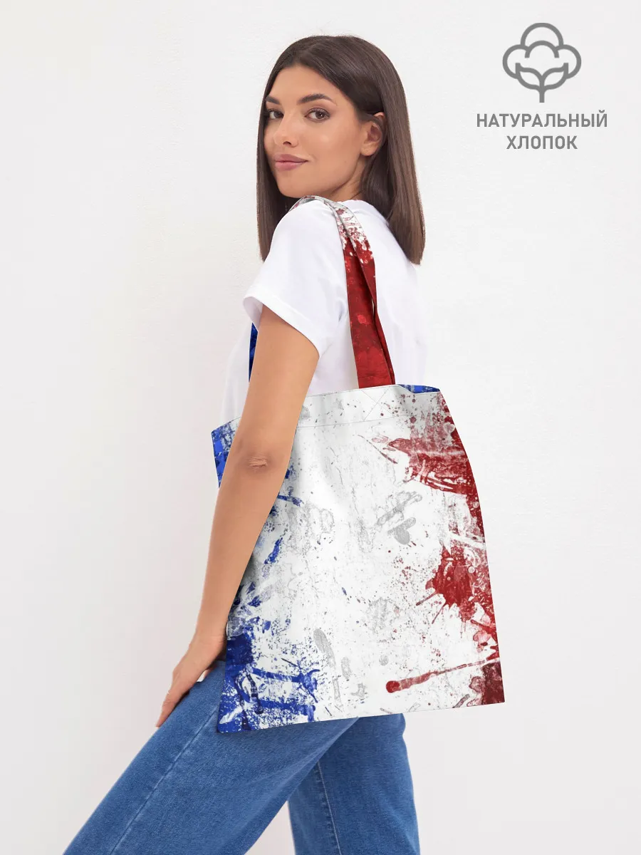 Шоппер база / BLUE WHITE & RED