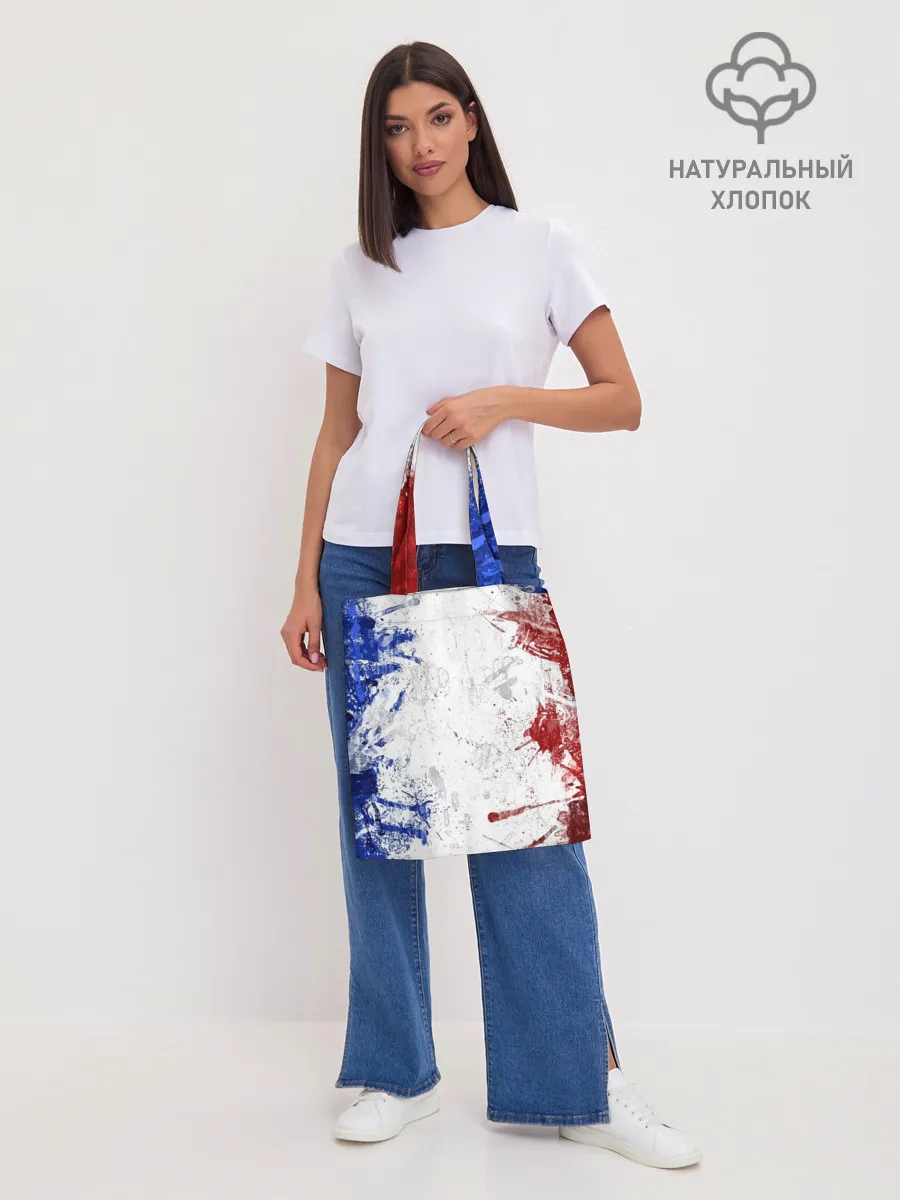 Шоппер база / BLUE WHITE & RED