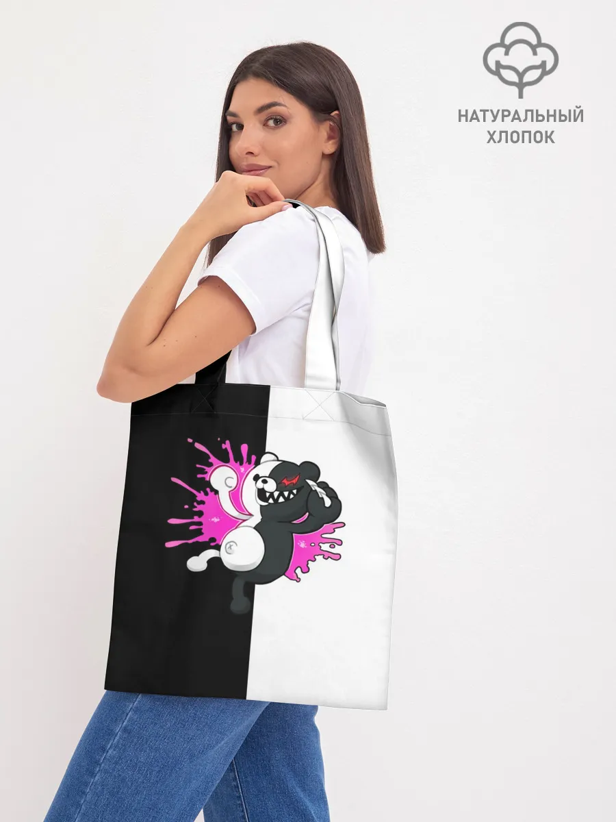 Шоппер база / monokuma розовая жвачка