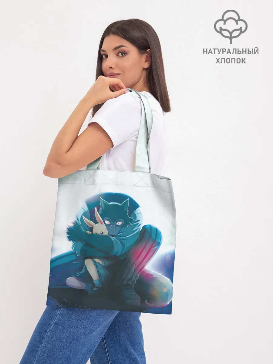 Шоппер база / Легоси Хару крупный принт