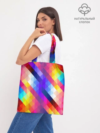 Шоппер база / Пиксельная радуга
