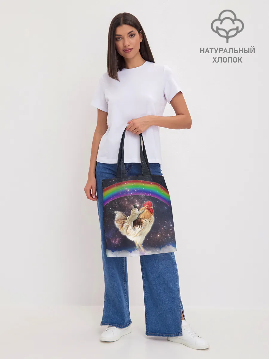 Шоппер база / Мопс на курице в космосе