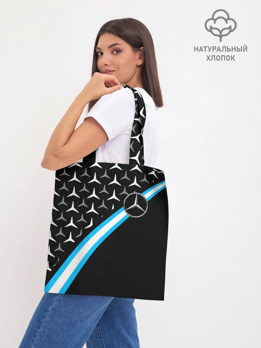 Шоппер база / MERCEDES / УЗОР / ЛИНИЯ АКВА