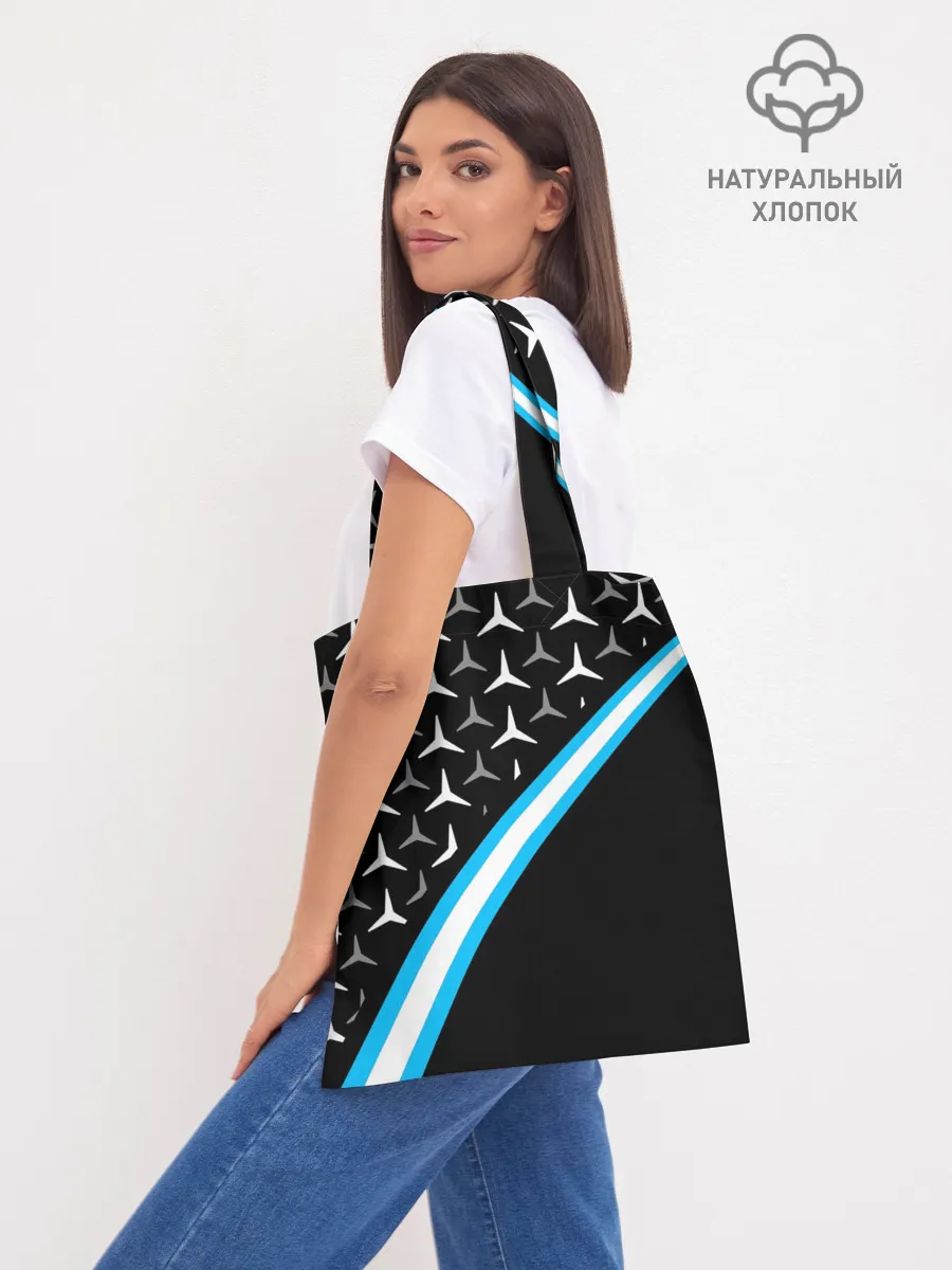 Шоппер база / MERCEDES / УЗОР / ЛИНИЯ АКВА