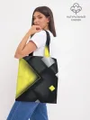 Шоппер база / Желто черный ромб