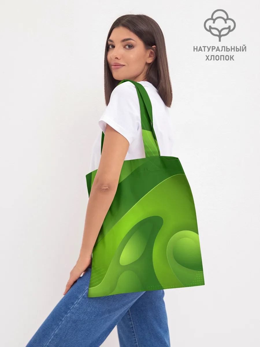 Шоппер база / 3d Green abstract