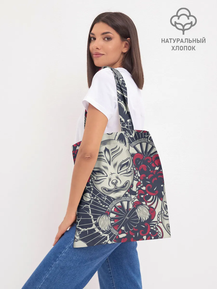 Шоппер база / Кицунэ | Маска лисы