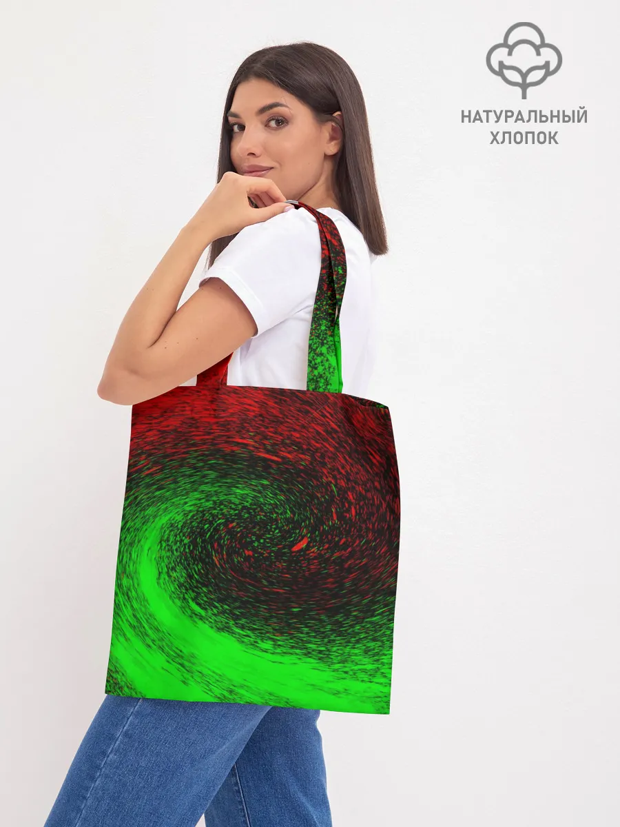 Шоппер база / КРАСНАЯ И ЗЕЛЕНАЯ КРАСКА