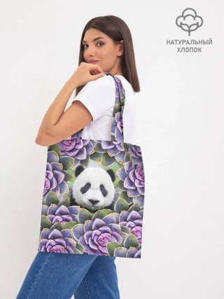 Шоппер база / Панда среди цветов