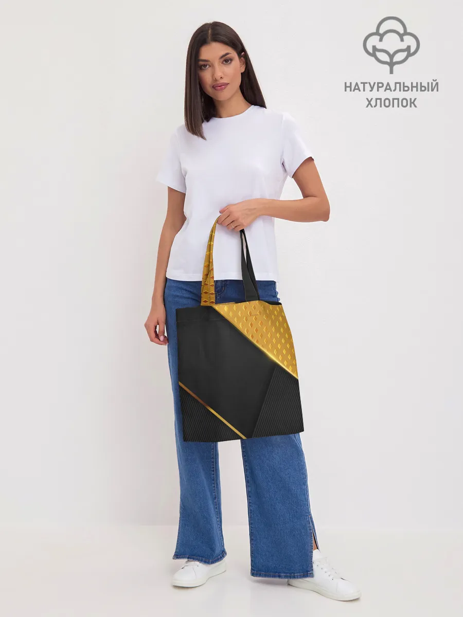 Шоппер база / 3D BLACK & GOLD