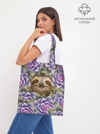 Шоппер база / Ленивец среди цветов