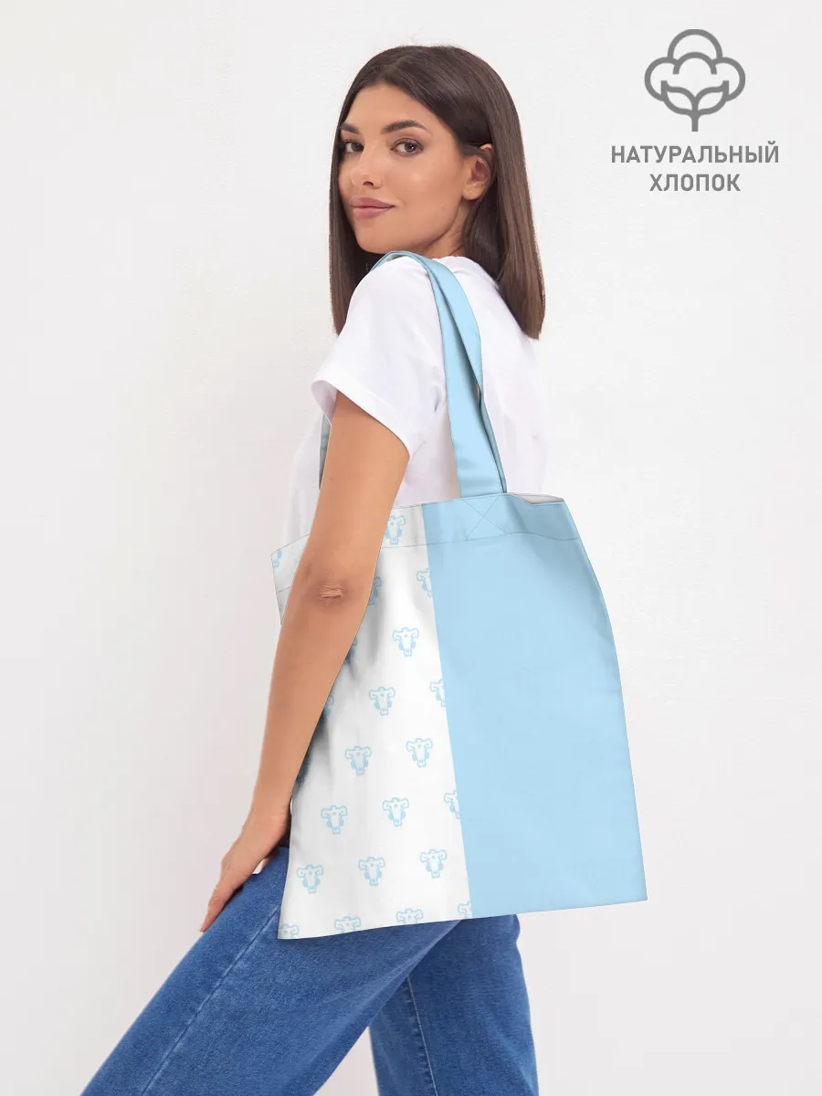 Шоппер база / Чёрный клевер Неро в кармашке