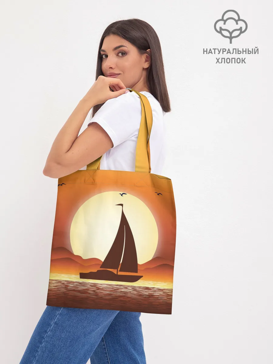 Шоппер база / Кораблик на закате