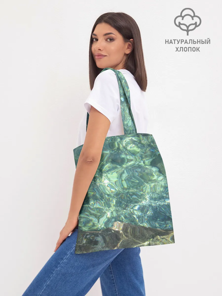 Шоппер база / Морская вода с камнями