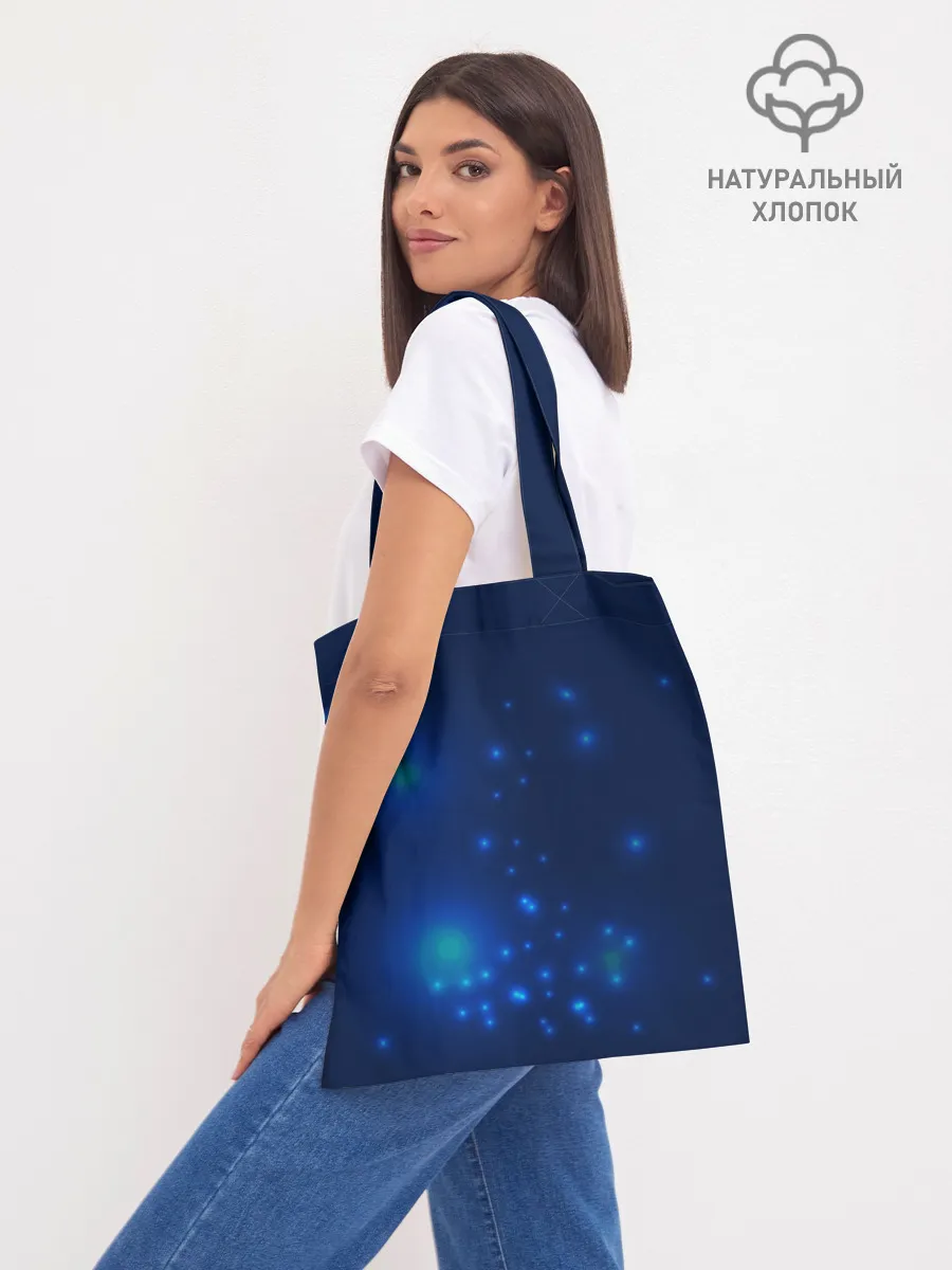 Шоппер база / Медуза на синем