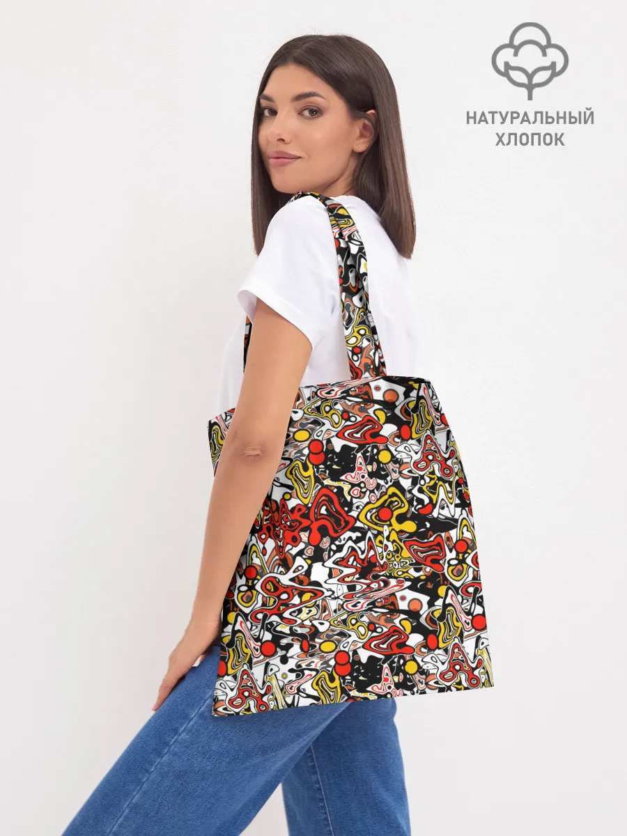 Шоппер база / Абстрактный разноцветный узор