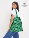 Шоппер база / Зеленый абстрактный узор