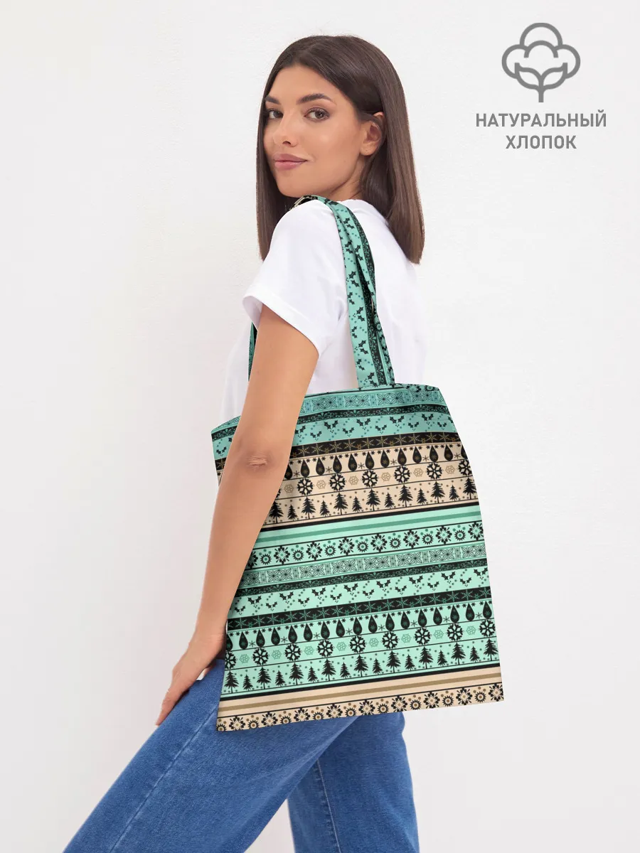 Шоппер база / Новогодний зимний орнамент