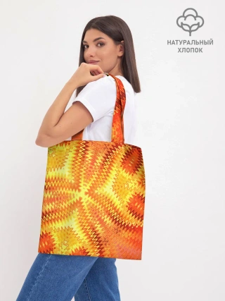 Шоппер база / Желто-оранжевая абстракция