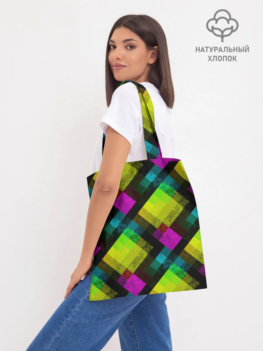 Шоппер база / Абстрактный разноцветный узор