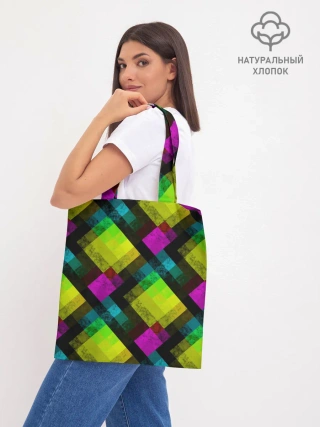 Шоппер база / Абстрактный разноцветный узор