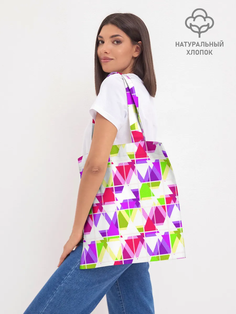 Шоппер база / Абстрактный яркий узор