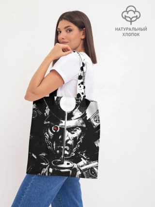 Шоппер база / Самурай | ЧБ | Лого