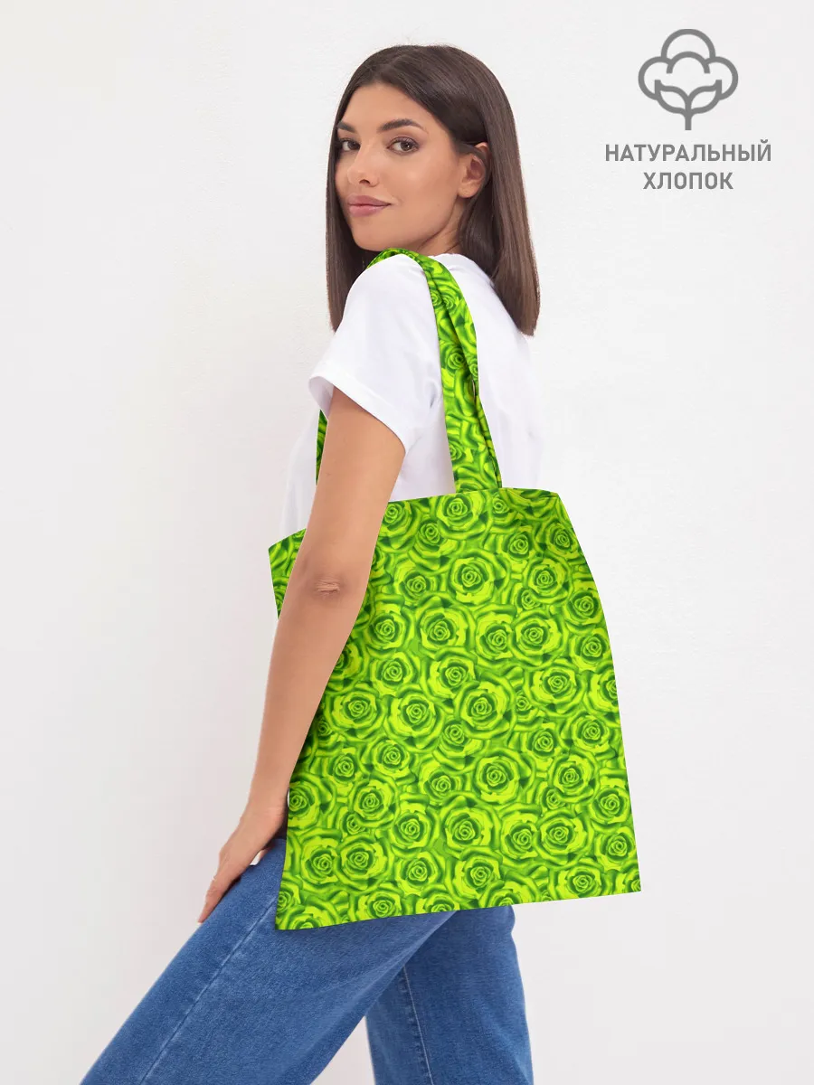 Шоппер база / Неоновый цветочный узор