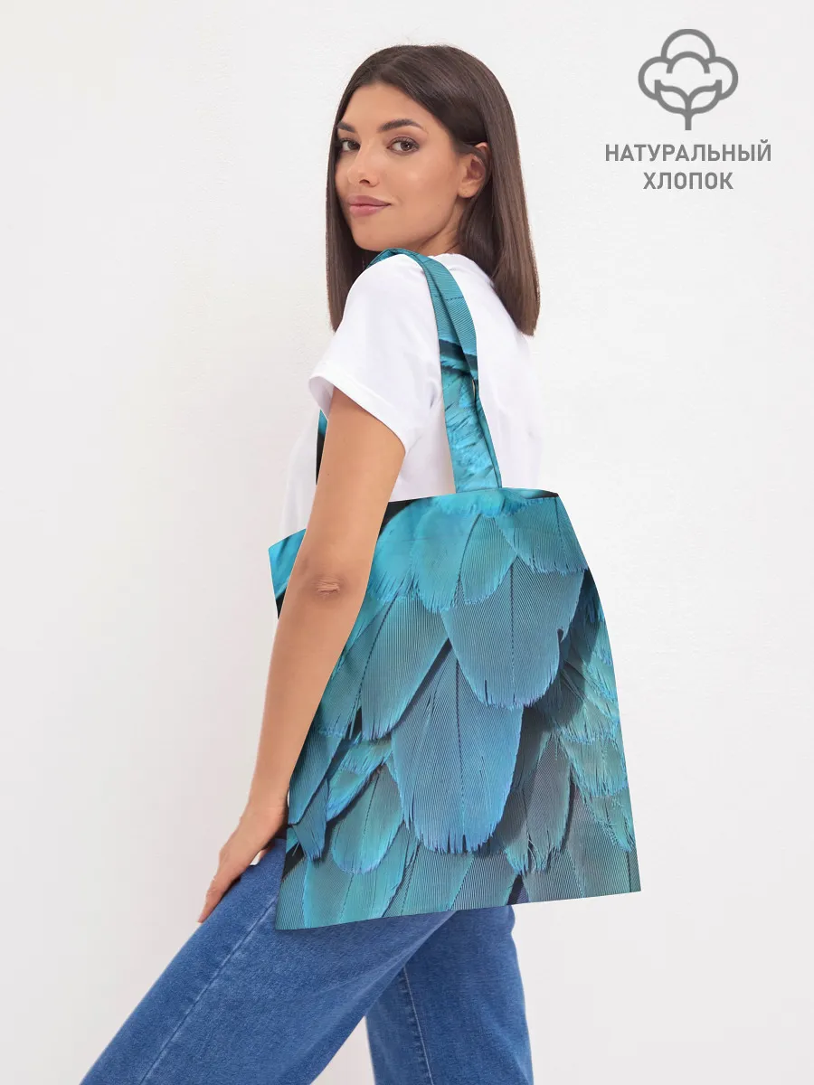 Шоппер база / Перья попугая