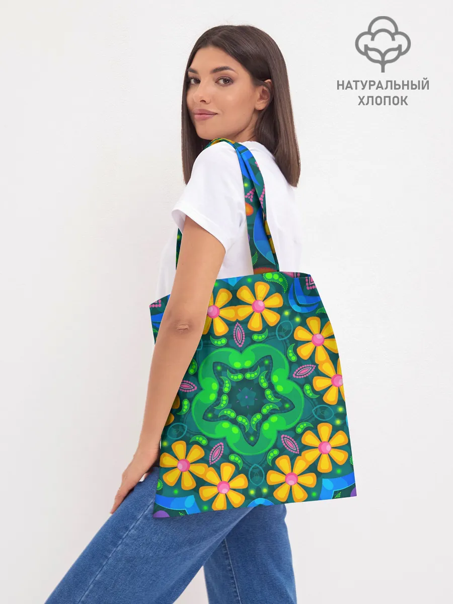 Шоппер база / Цветы и узоры - Калейдоскоп