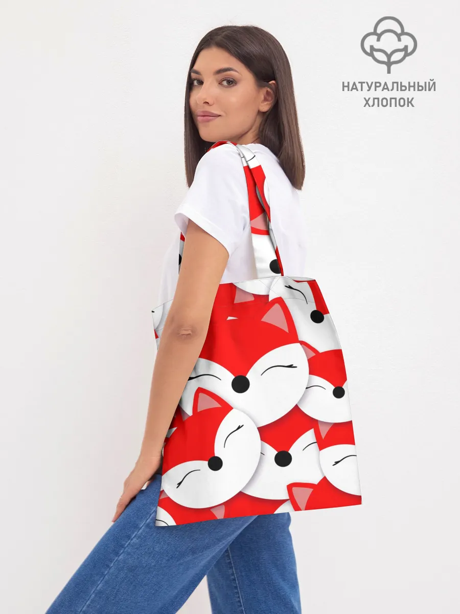 Шоппер база / Лисёнок принт