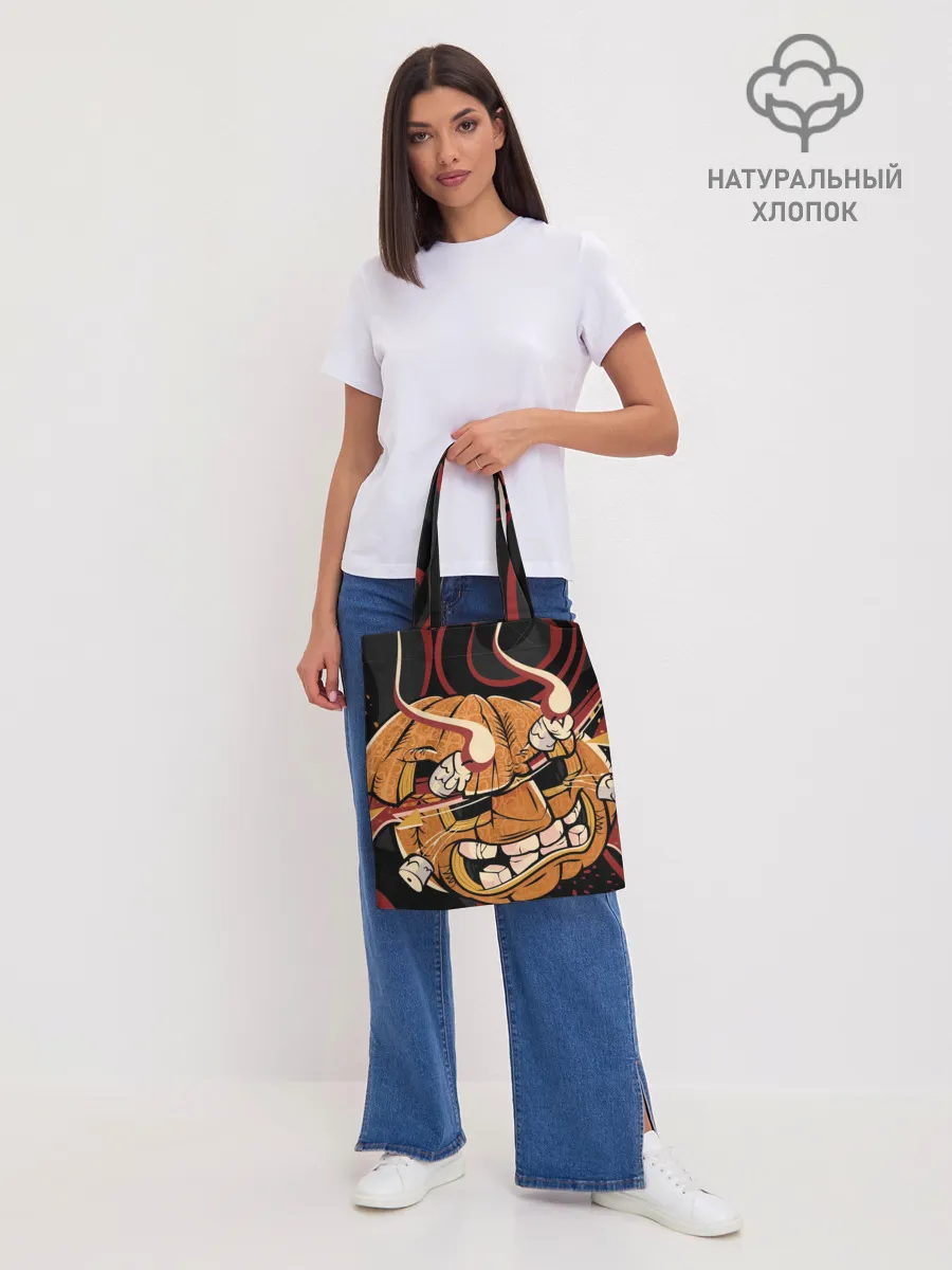 Шоппер база / Хеллоуинская тыква-хання