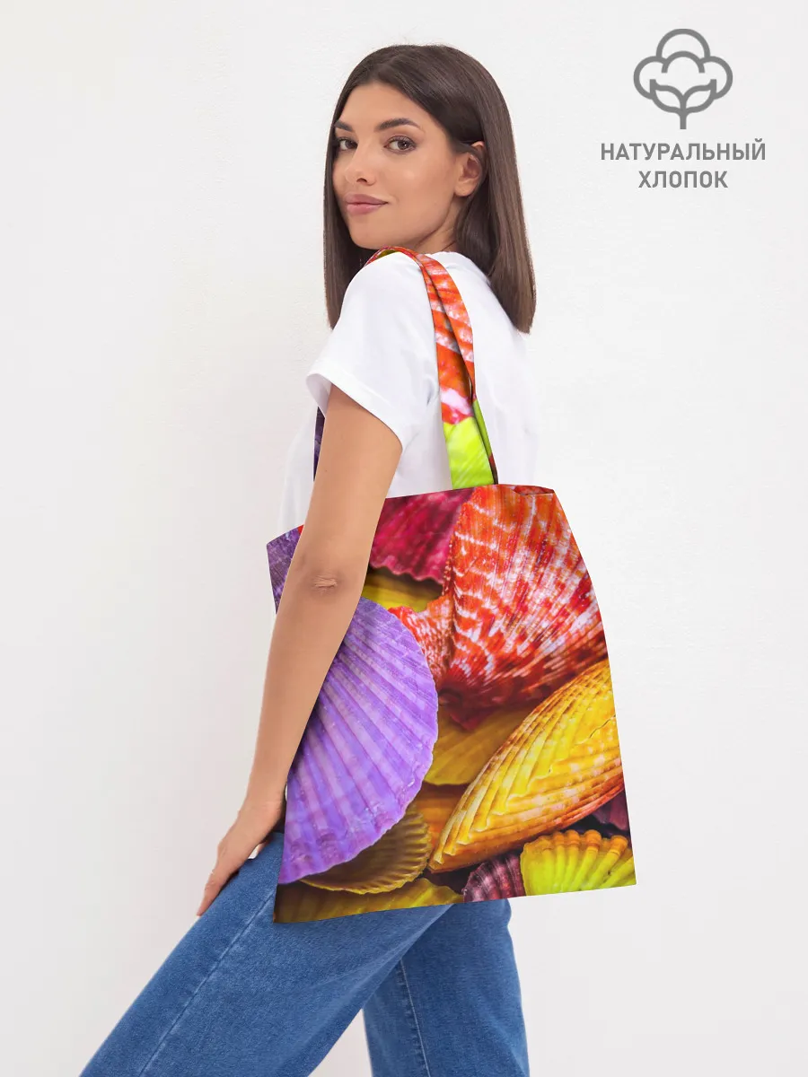 Шоппер база / Разноцветные ракушки multicolored seashells